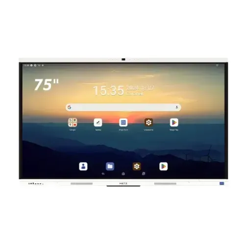 METZ 75SG1 75″ S Series 4K Interactive Flat Panel Display with AI Camera